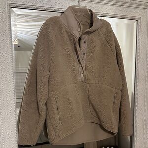 Lou & Grey Beige Sherpa Jacket